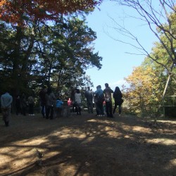 富士山を臨む展望所