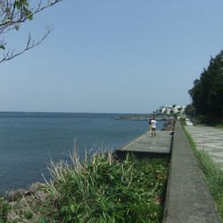 中の海水浴場