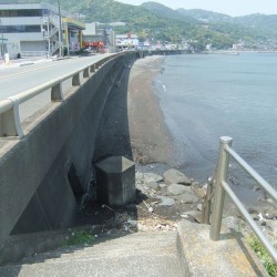 中の海水浴場