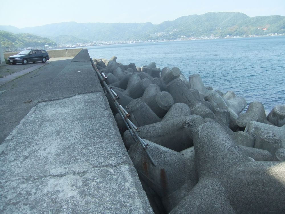 伊東市 ホテル サンハトヤ 裏の釣り ポイント 狙える魚