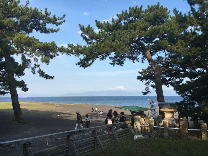 松原の海の写真