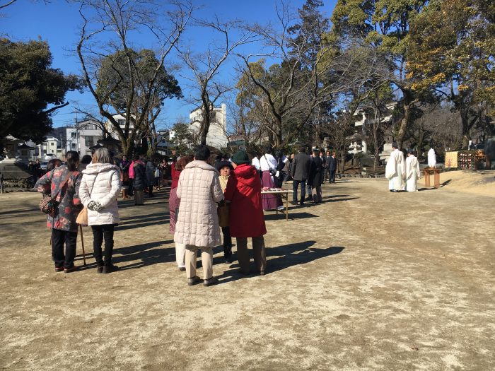 針供養の式典の写真